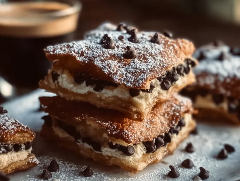 Indulge in luscious Italian flavors with these easy Classic Cannoli Squares that combine the rich taste of ricotta cheese and chocolate chips with the crispness of phyllo dough. Perfect for any occasion, these delightful desserts are bound to impress family and friends! Cannoli Squares