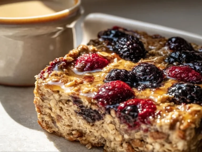 This Easy Baked Oatmeal Casserole is the perfect way to enjoy breakfast with minimal effort. Packed with goodness from rolled oats and mixed berries, it's a healthy and delicious way to fuel your morning. Try this simple recipe for a comforting and nutritious meal you can easily prep in advance. Baked Oatmeal Casserole