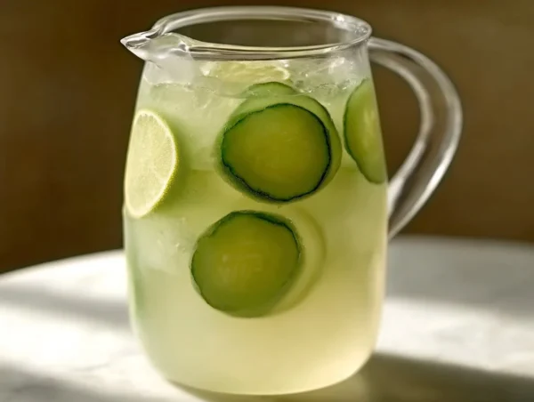 Delicious Brazilian lemonade in a glass with fresh limes.