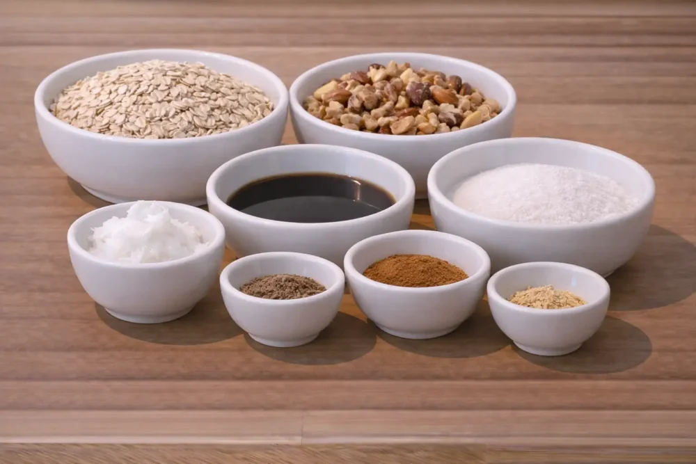 gingerbread granola ingredients