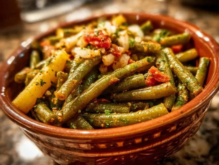 This Greek Green Beans Fasolakia recipe is a delightful way to savor seasonal veggies packed with flavor. With minimal effort, you'll create a fragrant dish that complements any main course or shines brightly on its own. Greek Green Beans Fasolakia