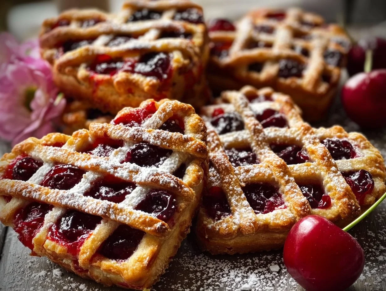 Heart Shaped Cherry Pie: A Sweet Delight for Your Loved Ones Heart-shaped cherry pie with a golden crust and vibrant cherry filling