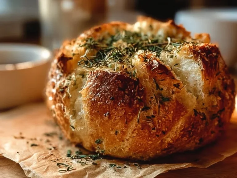 Experience the irresistible flavor of garlic and herb sourdough bread with this simple recipe. Enjoy the tender crumb and golden crust that will elevate any meal. Garlic and Herb Sourdough Bread
