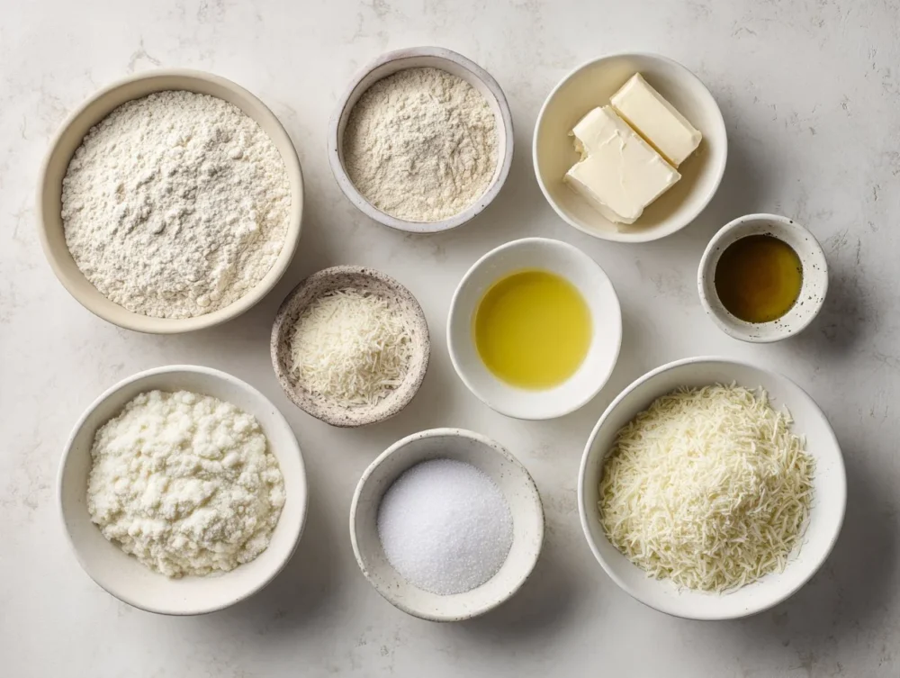 Homemade whole grain cheese crackers on a wooden board