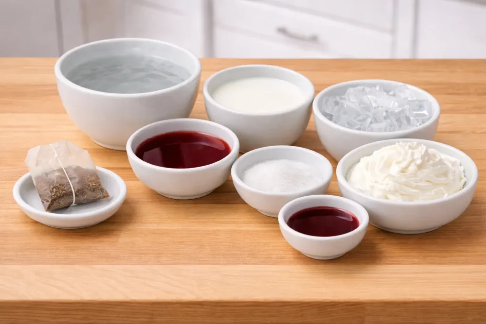 iced cherry chai ingredients