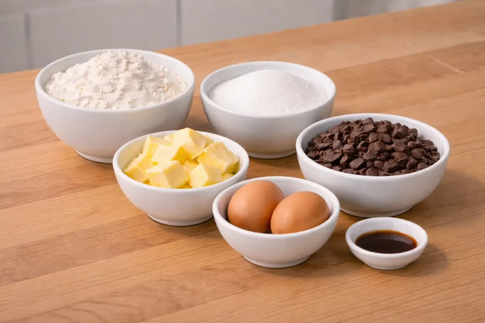 ingredients for Sweet Treats for Valentine's Day