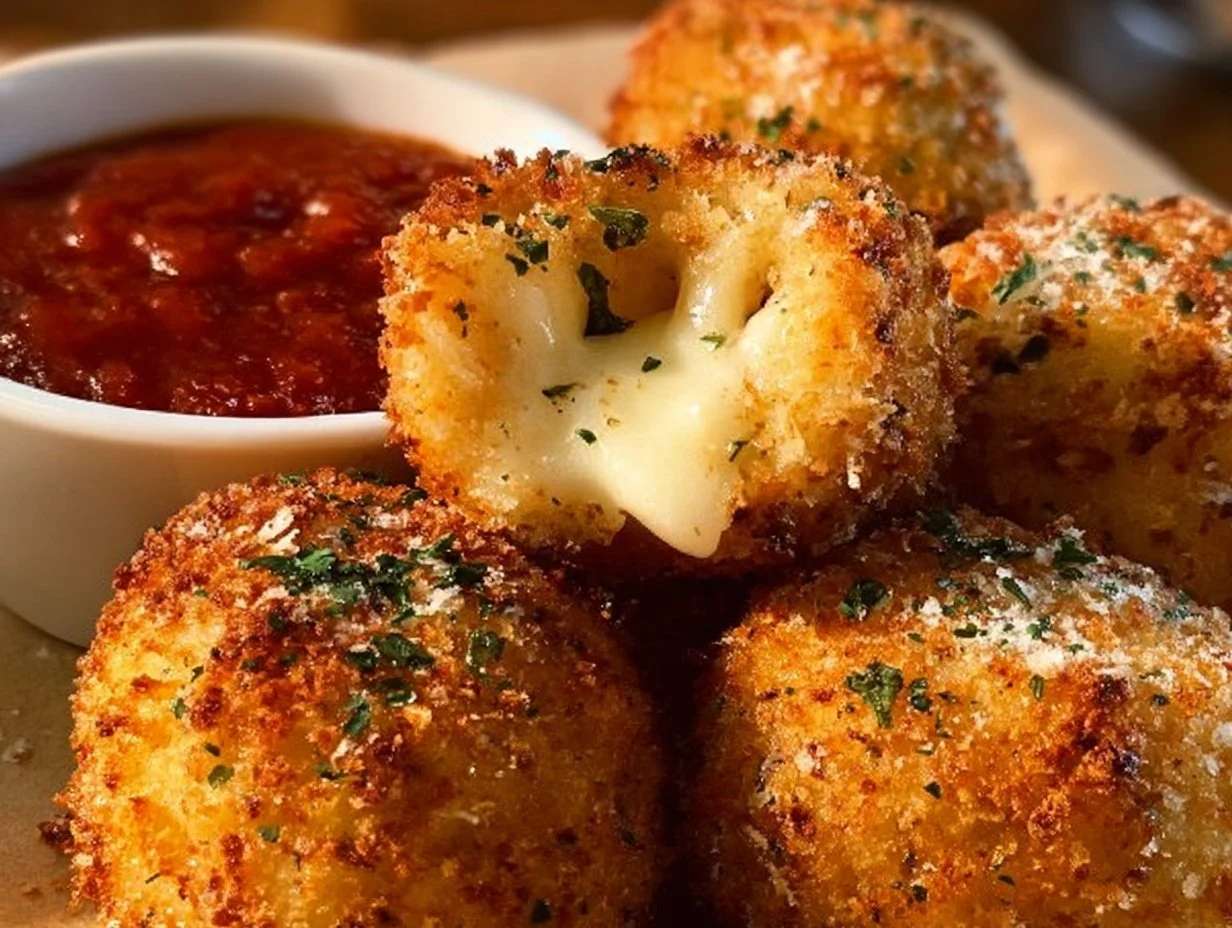 Irresistible Parmesan Chicken Bombs: Your New Favorite Appetizer Delicious Parmesan Chicken Bombs ready to serve, ideal for a quick meal.
