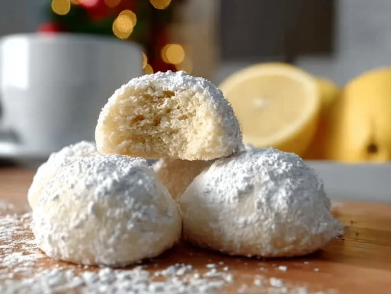 Discover the delightful taste of Lemon Cream Snowball Cookies. With their creamy lemon flavor and soft texture, these easy-to-make treats are perfect for any occasion, leaving everyone wanting more. Lemon Cream Snowball Cookies