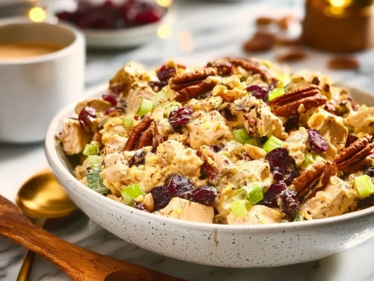 Healthy, crunchy, and packed with flavor, this Pecan Cranberry Chicken Salad is the perfect blend of savory and sweet. With simple ingredients, this salad is not only nutritious but also satisfies your taste buds. Pecan Cranberry Chicken Salad