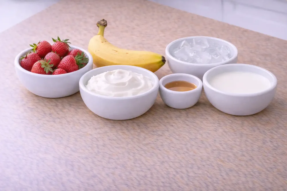 strawberry banana smoothie ingredients