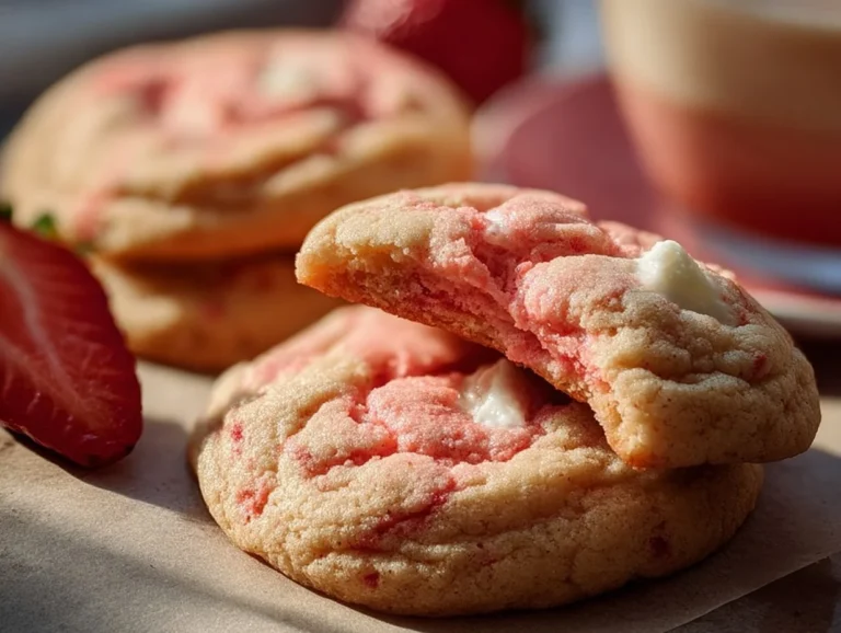 If you’re a lover of the classic strawberry cheesecake but wish for a mess-free, portable version, these Strawberry Cheesecake Cookies are your answer! With a delightful cheesecake filling surrounded by soft, buttery cookie goodness, they’re perfect for any occasion. strawberry cheesecake