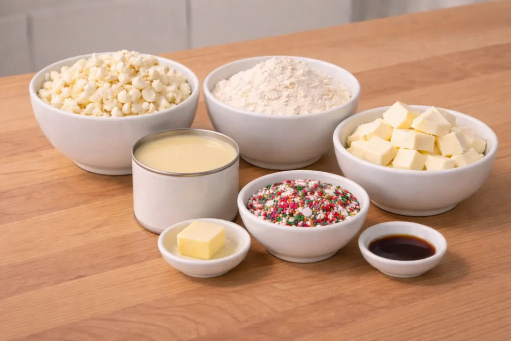 sugar cookie fudge ingredients