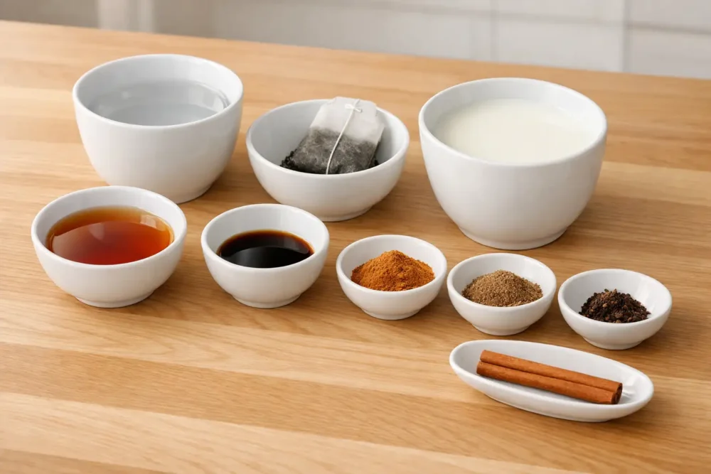 tea latte ingredients