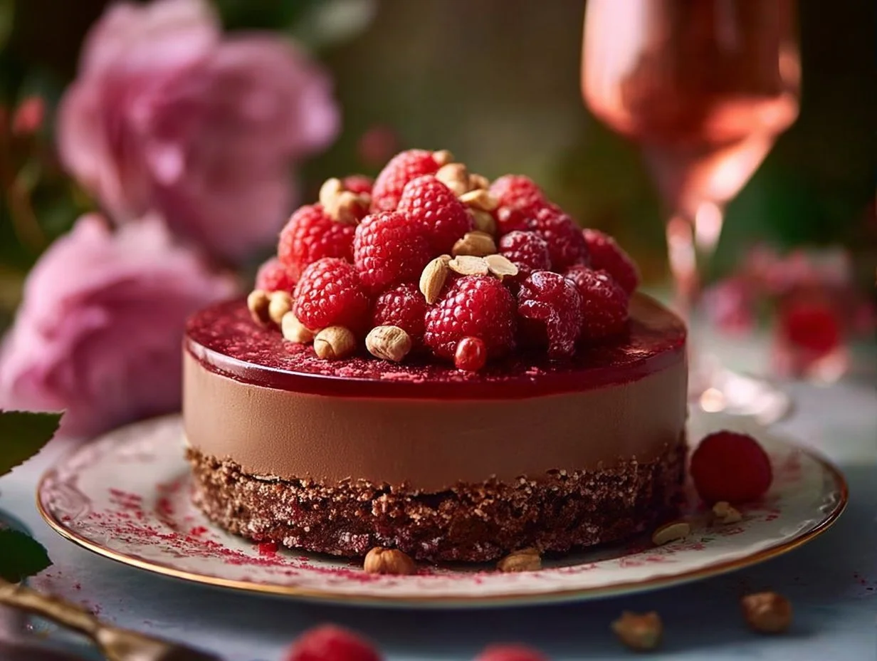 Decadent chocolate mascarpone dessert for Valentine's Day celebration