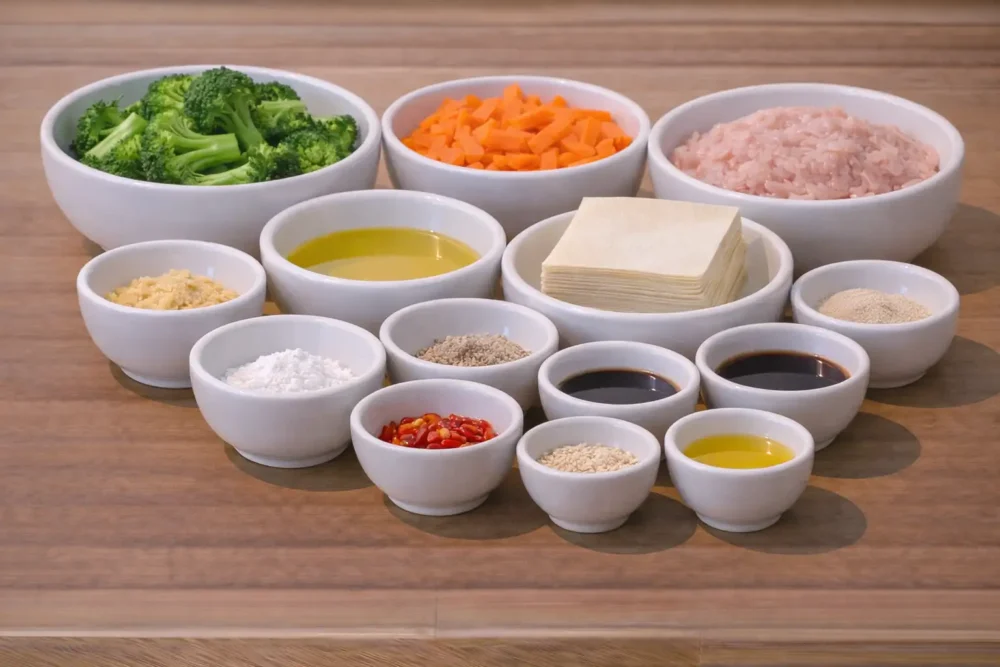 veggie shrimp dumplings ingredients