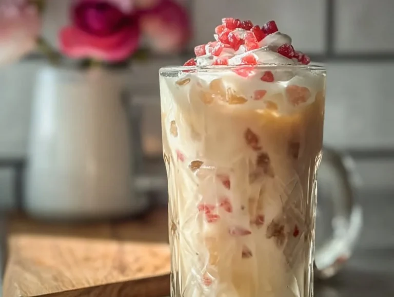 White Chocolate Strawberry Iced Coffee: A Deliciously Refreshing Treat Indulge in the perfect balance of rich coffee, creamy white chocolate, and fresh strawberries with this White Chocolate Strawberry Iced Coffee. It’s an easy and refreshing way to energize your day! iced coffee