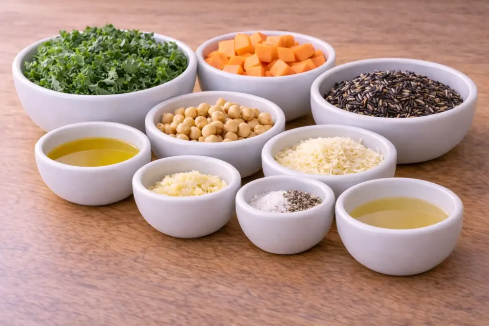 Kale & Sweet Potato Wild Rice Bowl: A Wholesome Delight wild rice bowl ingredients