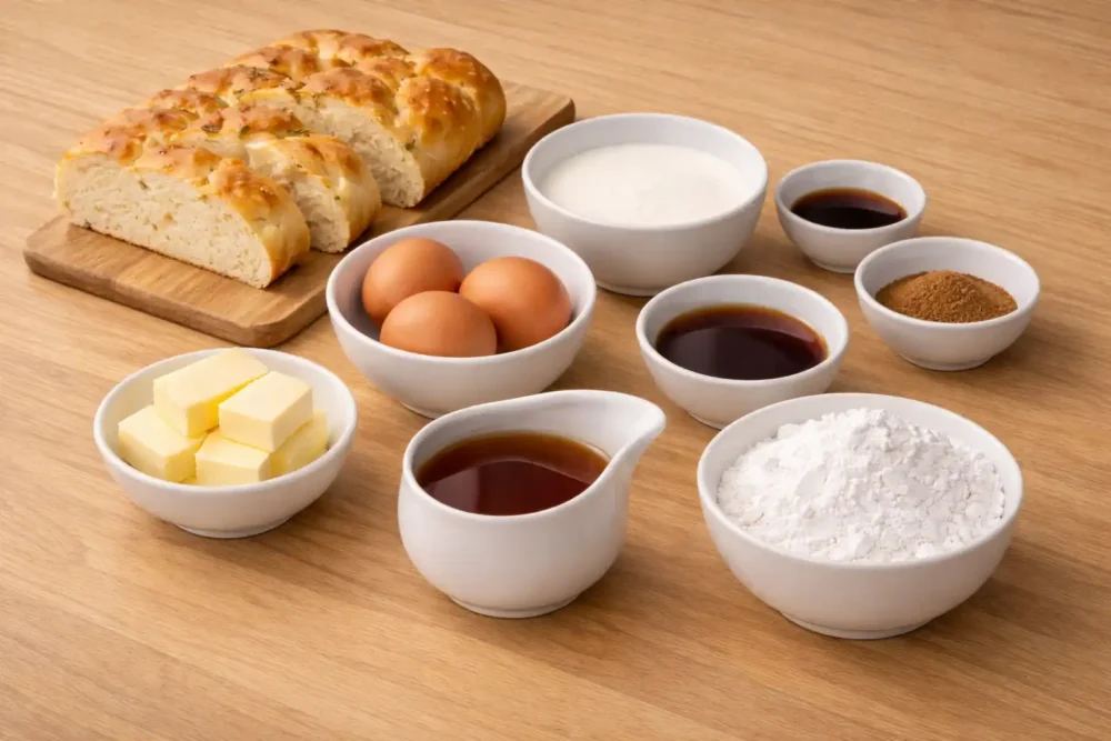 French Toast ingredients