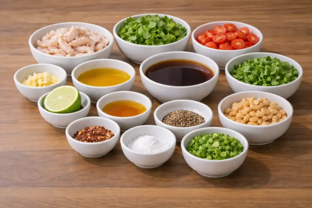 Garlic Lime Shrimp ingredients