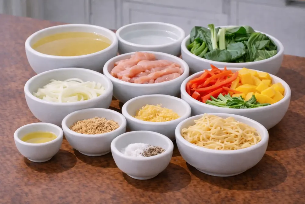 Ginger Garlic Chicken ingredients