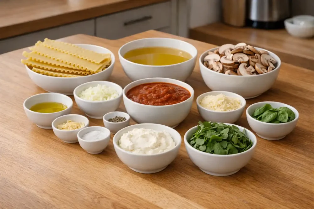 Mushroom and Spinach Lasagna