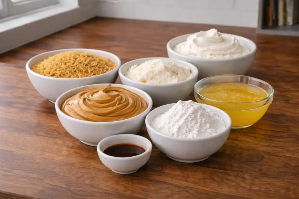 Peanut Butter Layered Delight ingredients