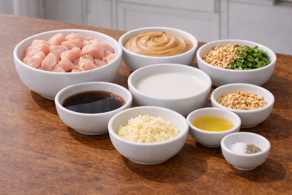 Thai Peanut Chicken ingredients