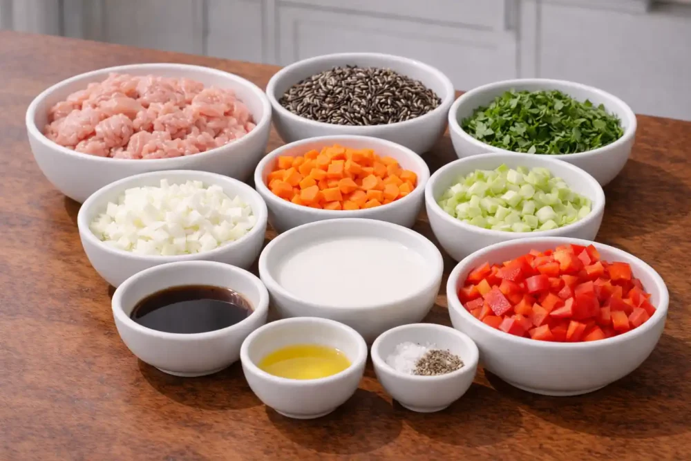 Turkey Wild Rice Soup ingredients