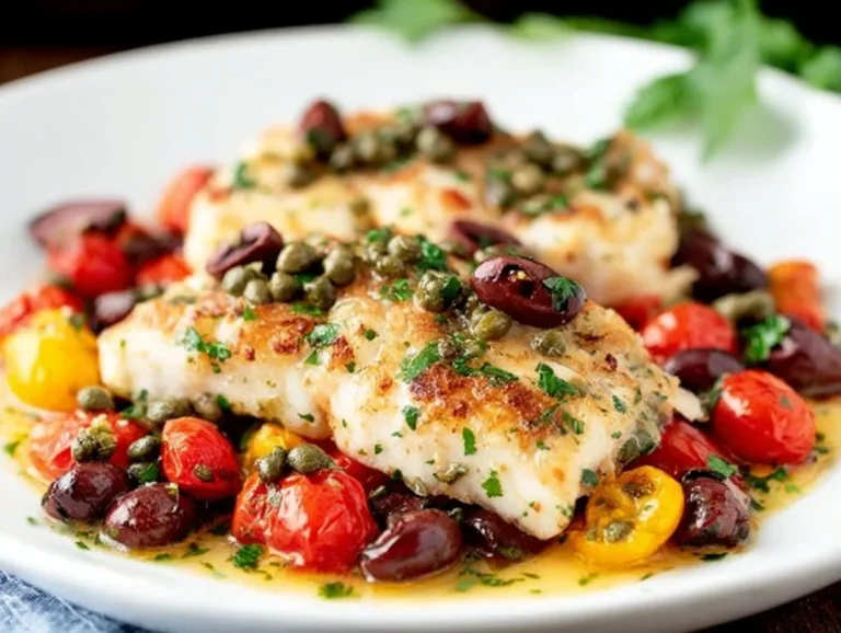 Baked Corvina: A Deliciously Simple Seafood Delight Delicious Baked Corvina served with herbs and lemon