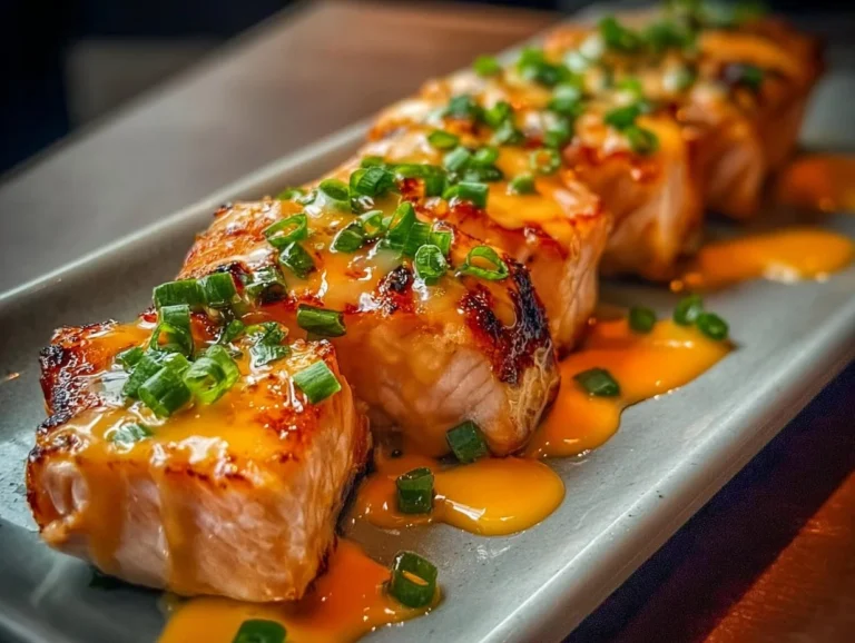 Bang Bang Salmon recipe featuring a spicy and flavorful salmon dish