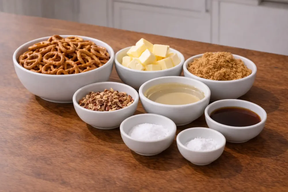 butter toffee pretzels ingredients