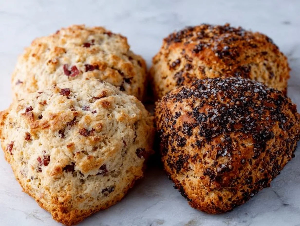 Buttery Flaky Scones: The Perfect Recipe for a Delightful Treat Buttery flaky scones fresh from the oven, golden and delicious.
