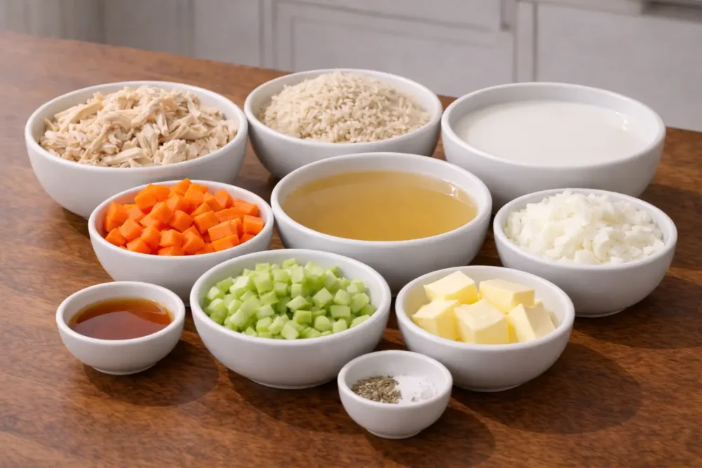 chicken and rice soup ingredients