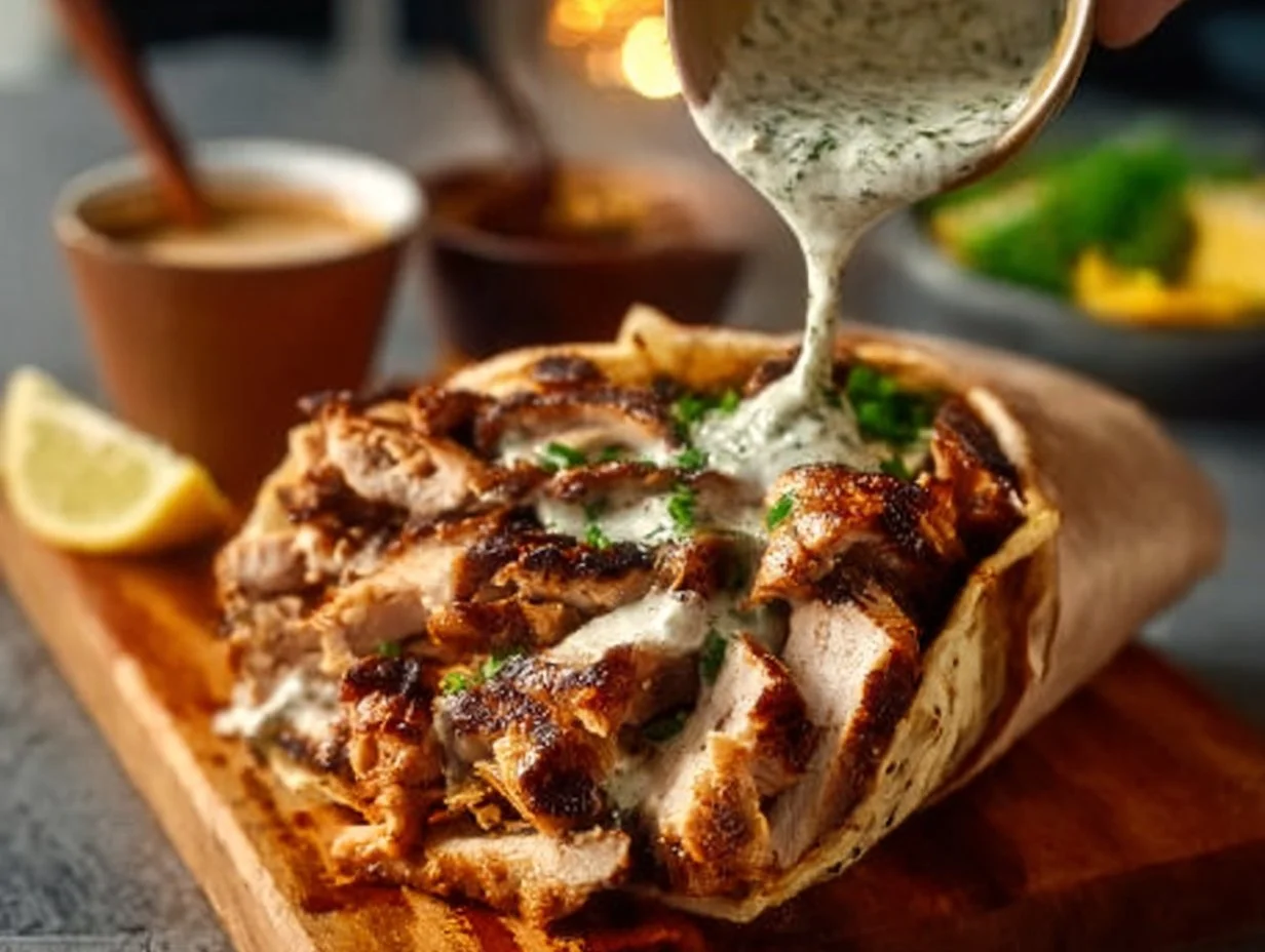 Chicken Shawarma with Garlic Sauce