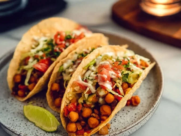 Discover the vibrant flavors of Chickpea Tacos with this easy recipe that celebrates plant-based ingredients. Perfect for a quick family dinner or a tasty lunch, these tacos are customizable and full of health benefits. Enjoy a wholesome meal that's packed with protein and flavor. chickpea tacos