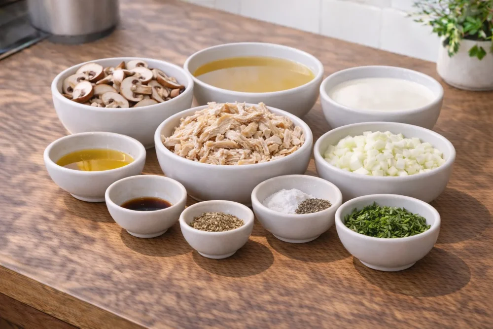 Rotisserie Chicken Mushroom Soup