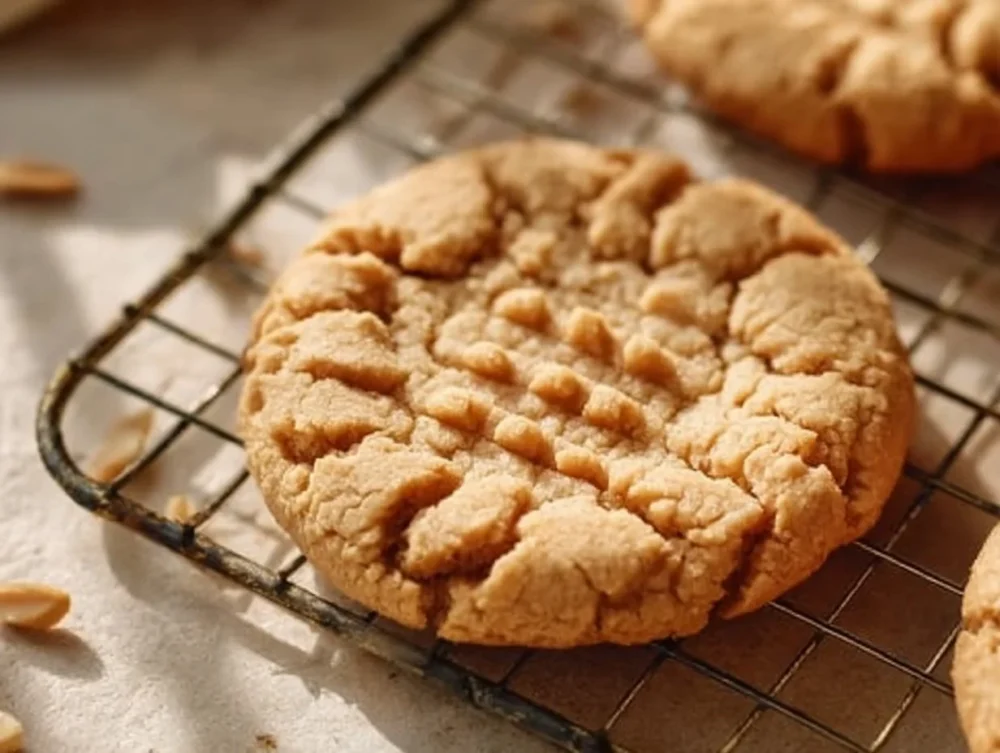 Gluten-free peanut butter cookies baked to perfection