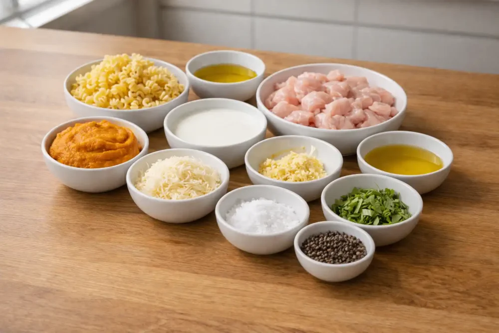 Creamy Pumpkin Chicken Pasta: A Delightful and Easy Comfort Meal pumpkin chicken pasta ingredients