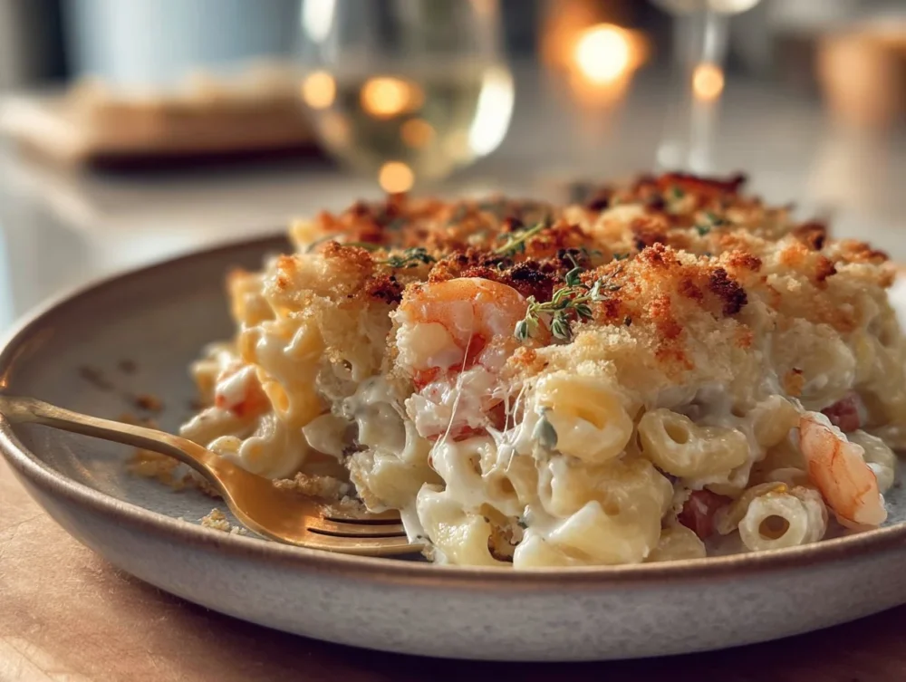 Seafood Mac and Cheese: 7 Comforting Tips for Perfection Creamy Seafood Mac and Cheese with shrimp and crab in a cheesy sauce