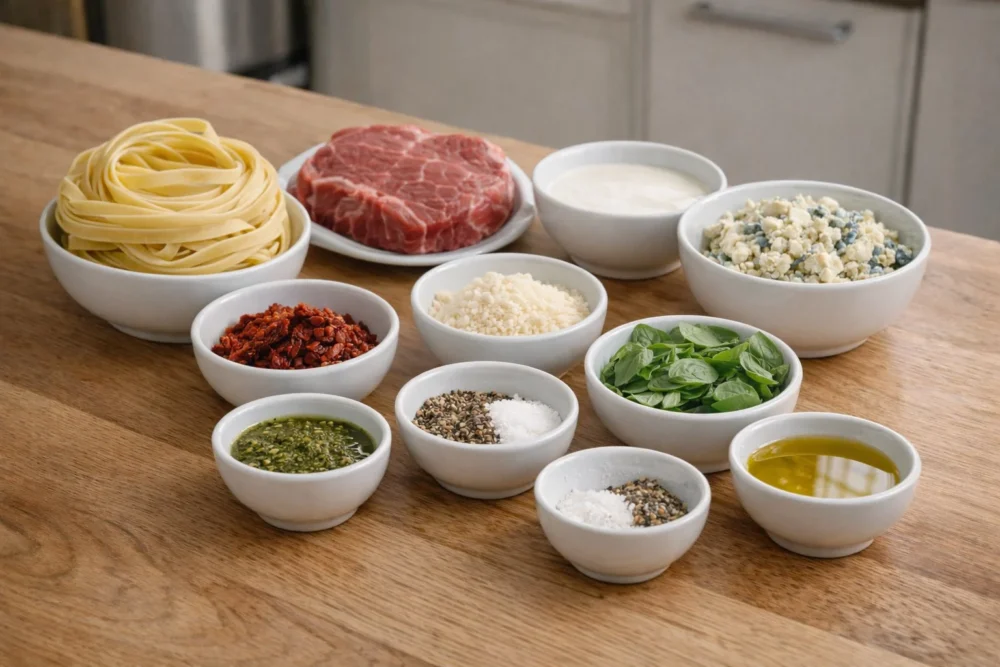 Steak Gorgonzola Alfredo