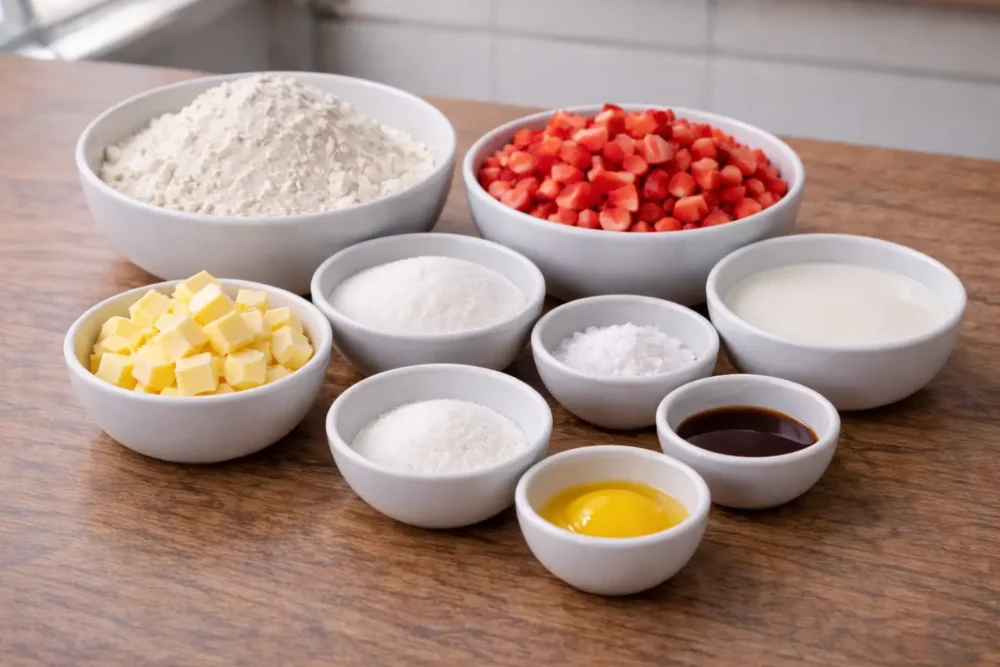 strawberry cream scones ingredients