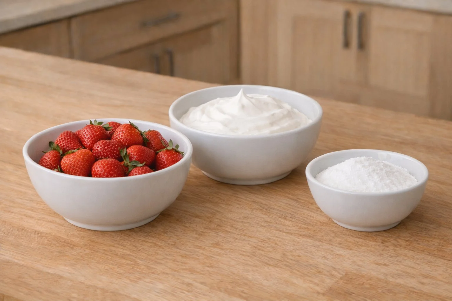 3 ingredient strawberry mousse