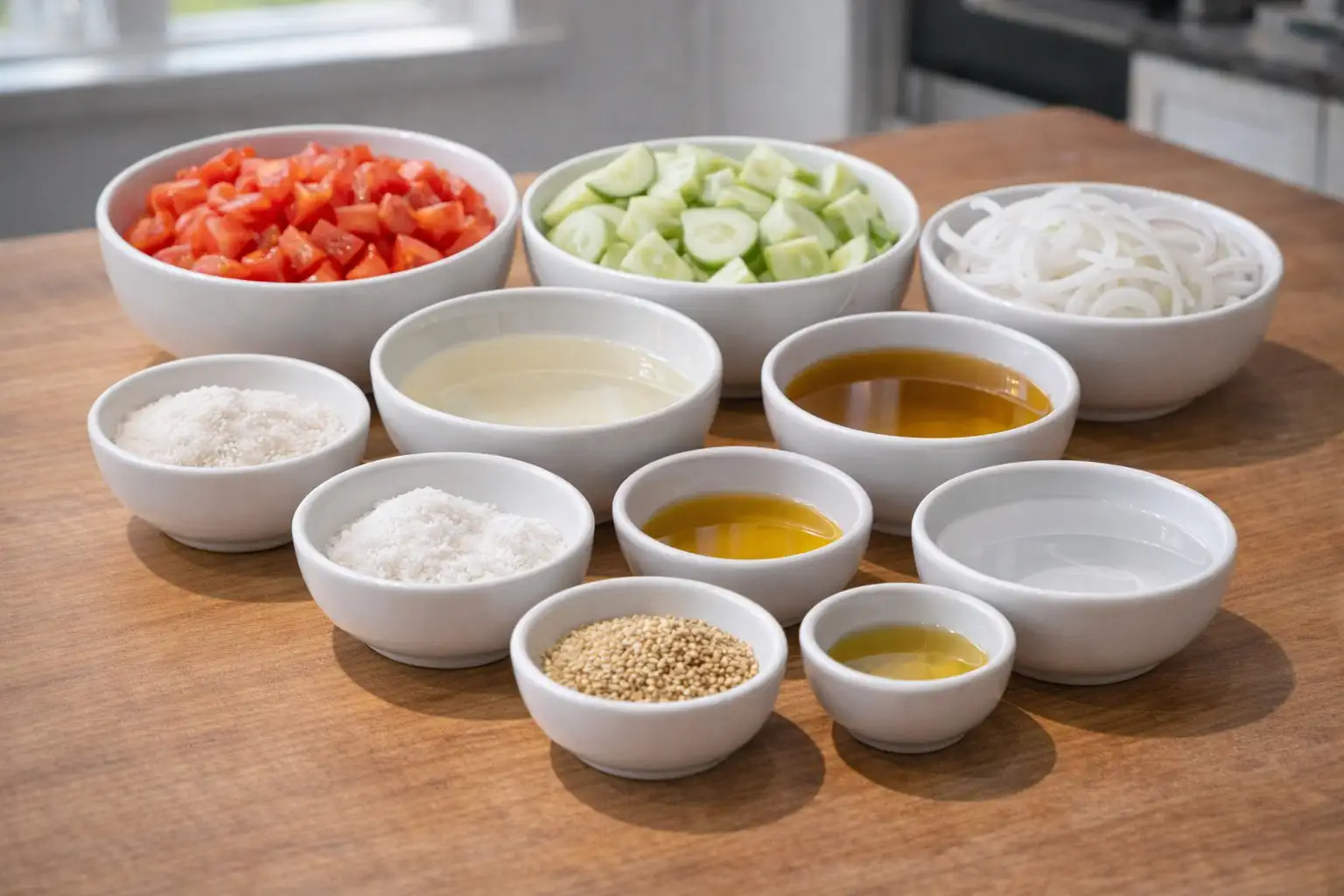 Cucumber, Onion, and Tomato Salad