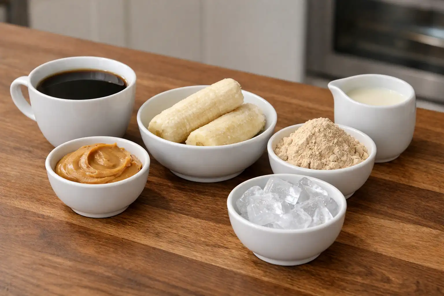 Peanut Butter Coffee Smoothie ingredients