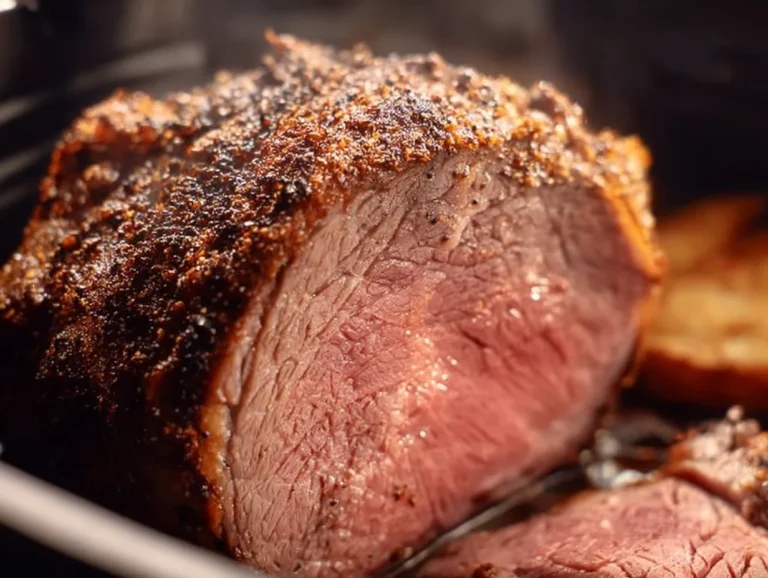 Juicy and tender air fryer roast beef recipe