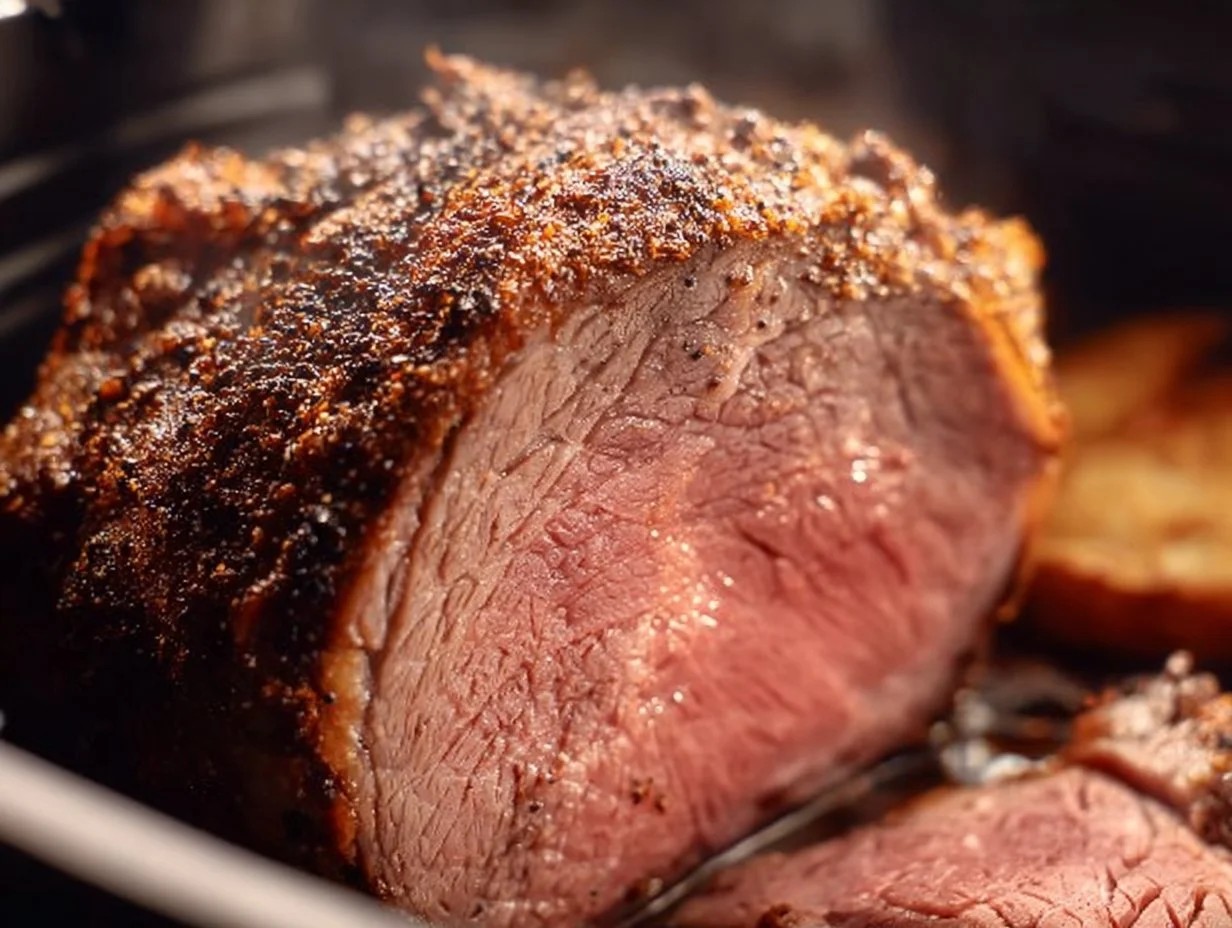 Juicy and tender air fryer roast beef recipe