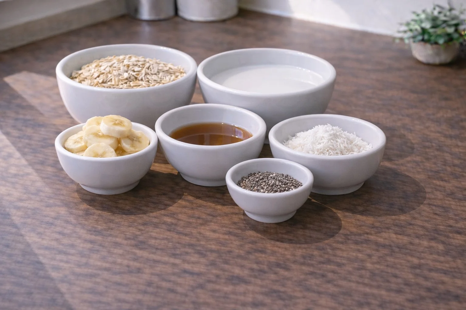 Banana and Coconut Overnight Oats