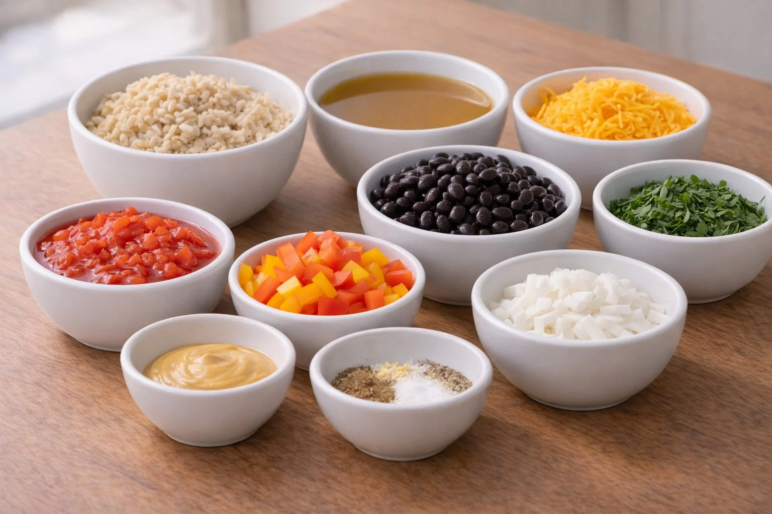 brown rice and black bean casserole