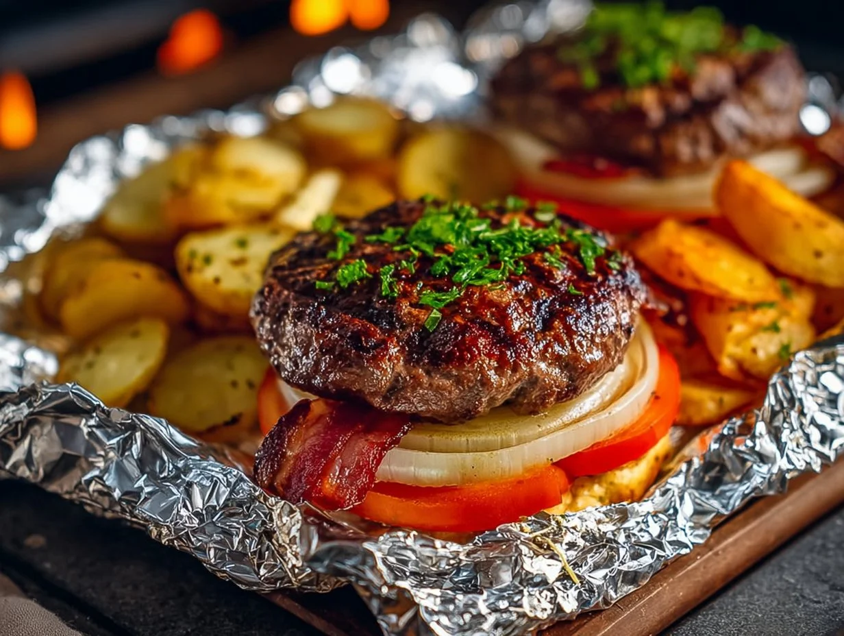Burger Dinner Foil Packets