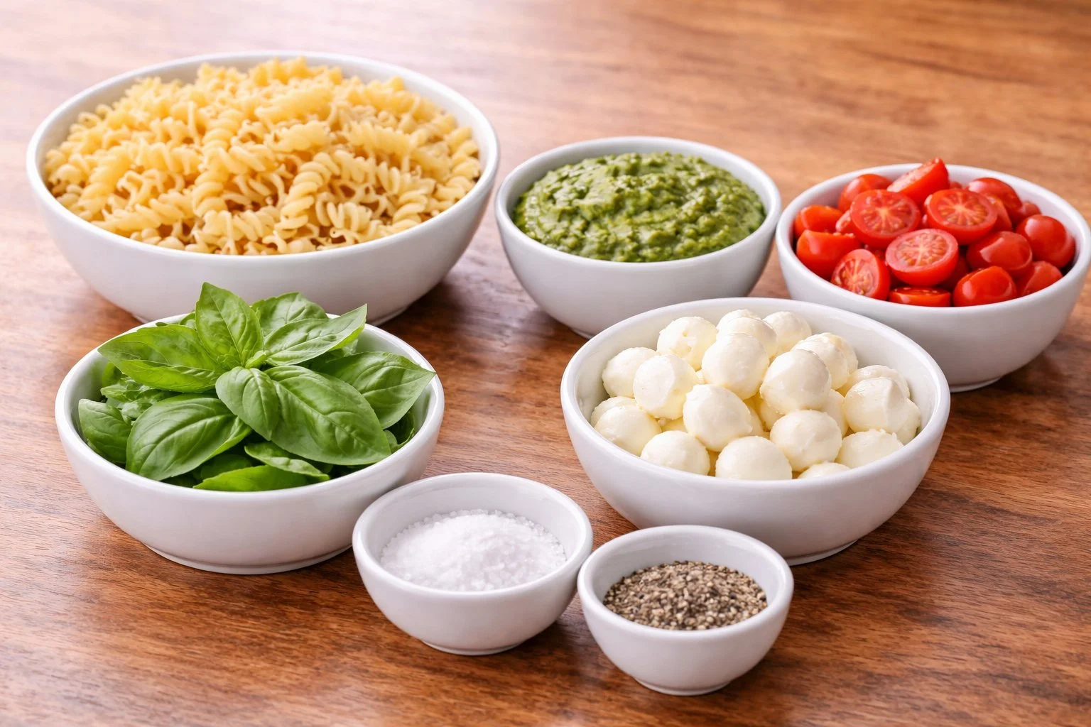 Caprese Pesto Pasta Salad : A Simple and Refreshing Dish! Caprese Pesto Pasta Salad